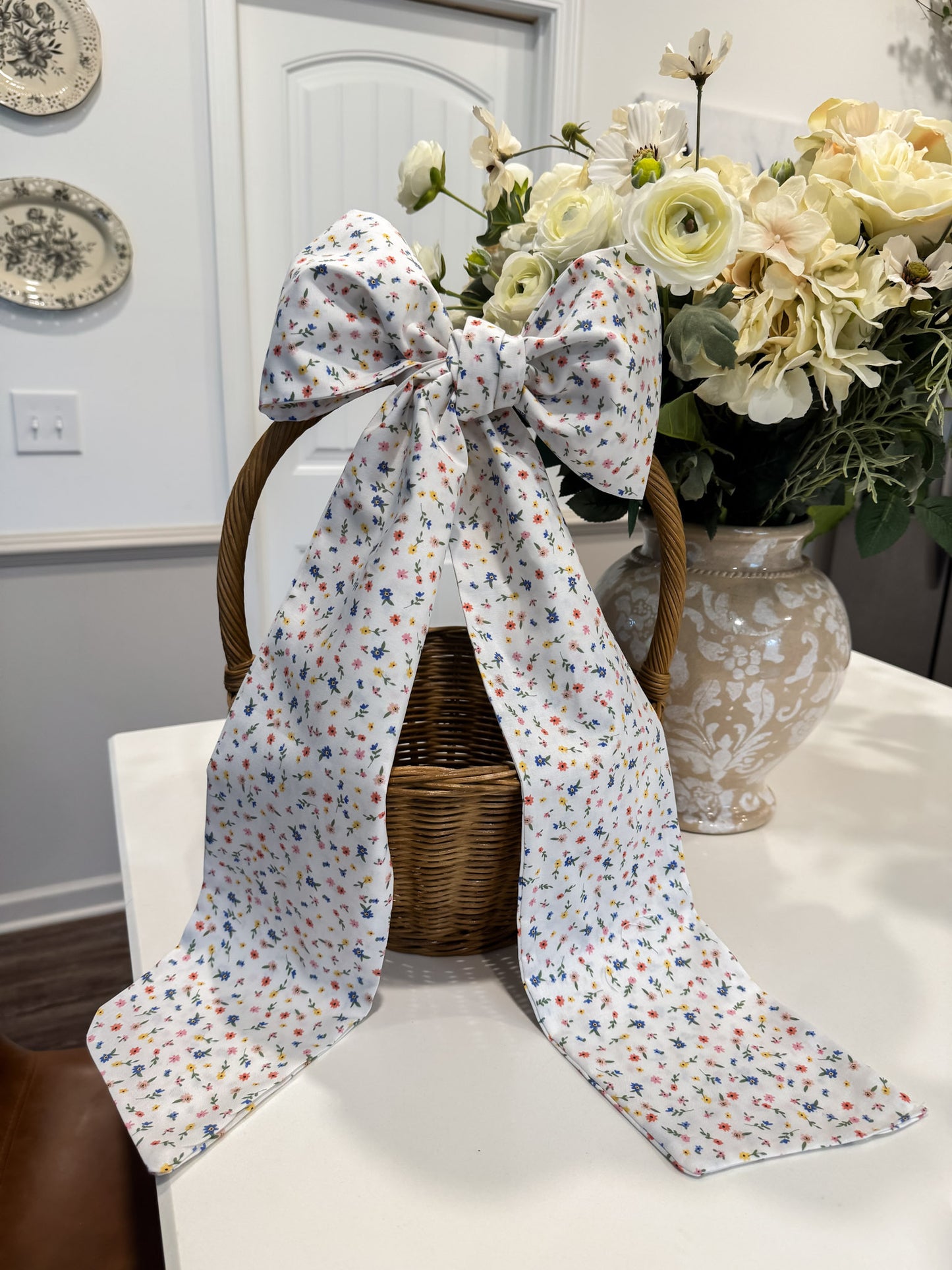 Monogrammed Easter Basket Bows