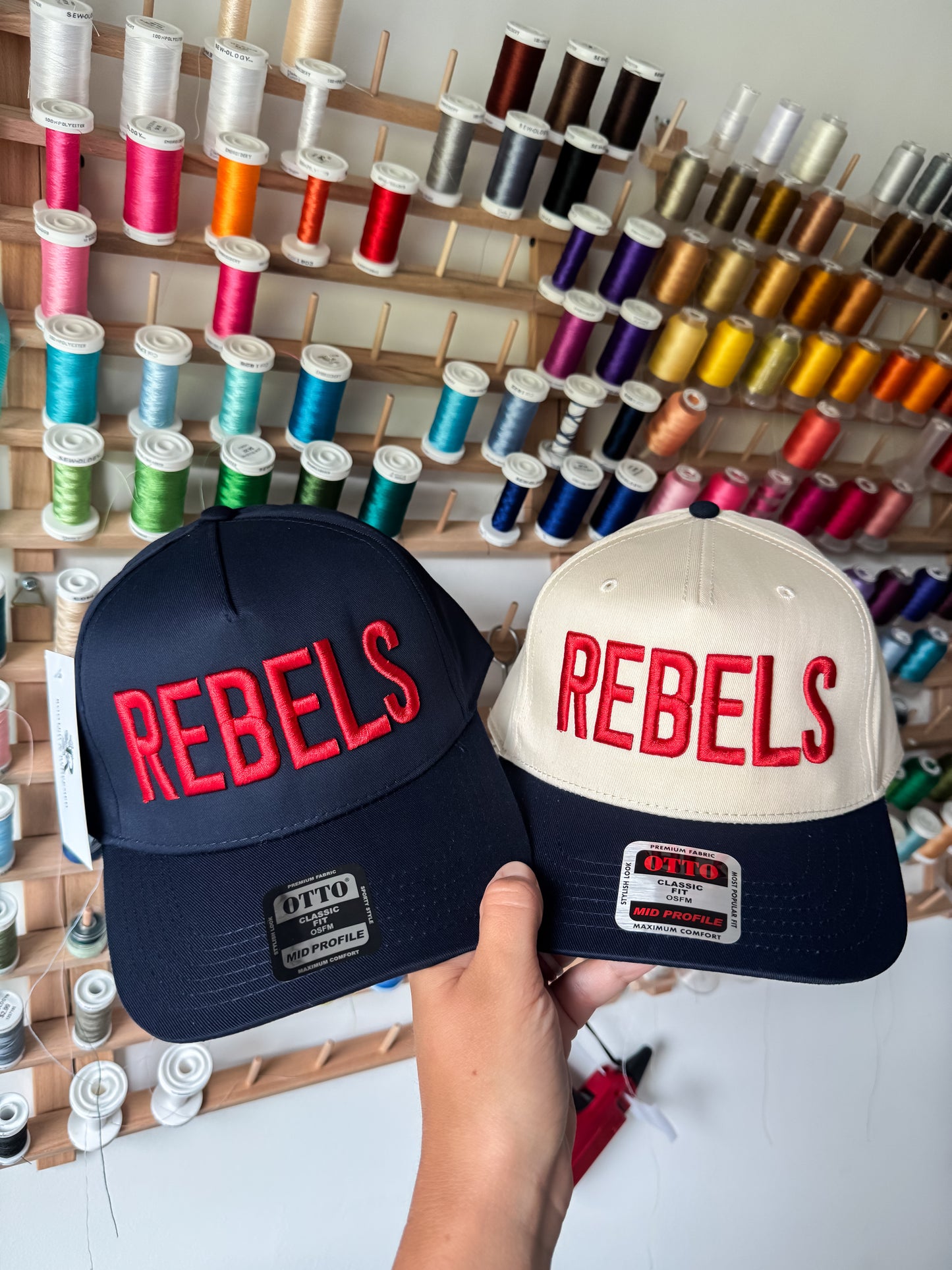 Rebels 3D Puff Embroidered Hat