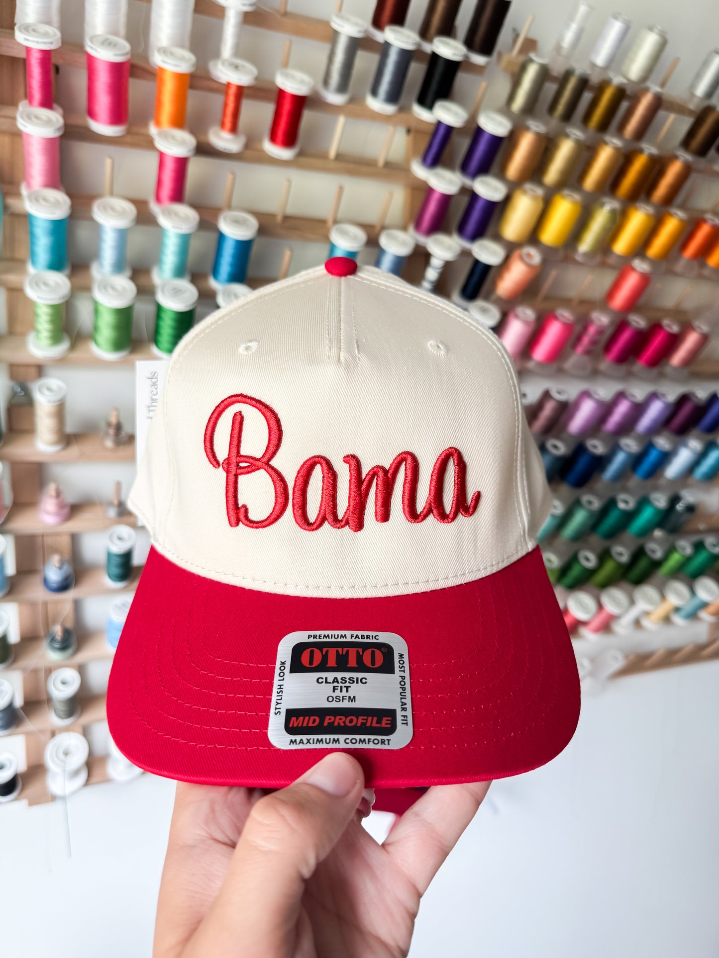Bama Script 3D Puff Embroidered Hat