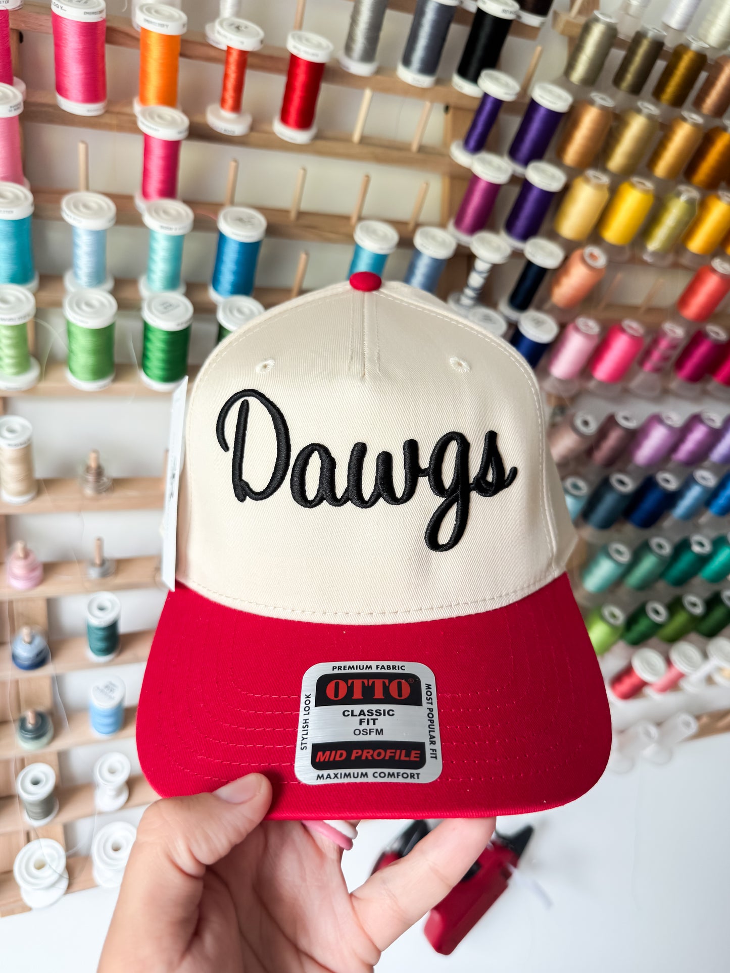 Dawgs Script 3D Puff Embroidered Hat