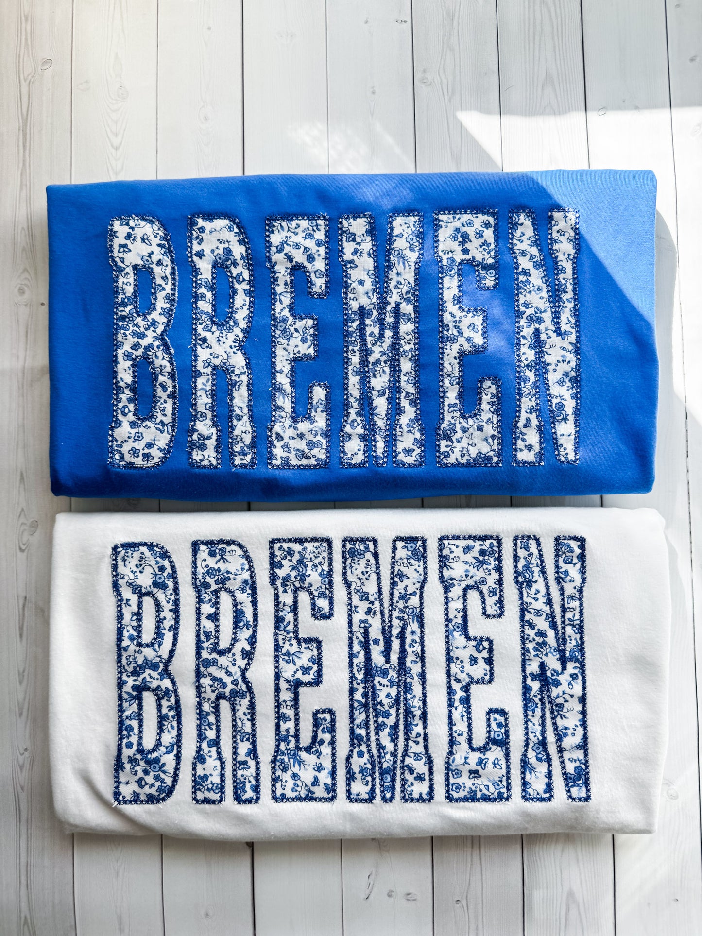 Bremen Diamond Stitch Appliqué Embroidered T-Shirt