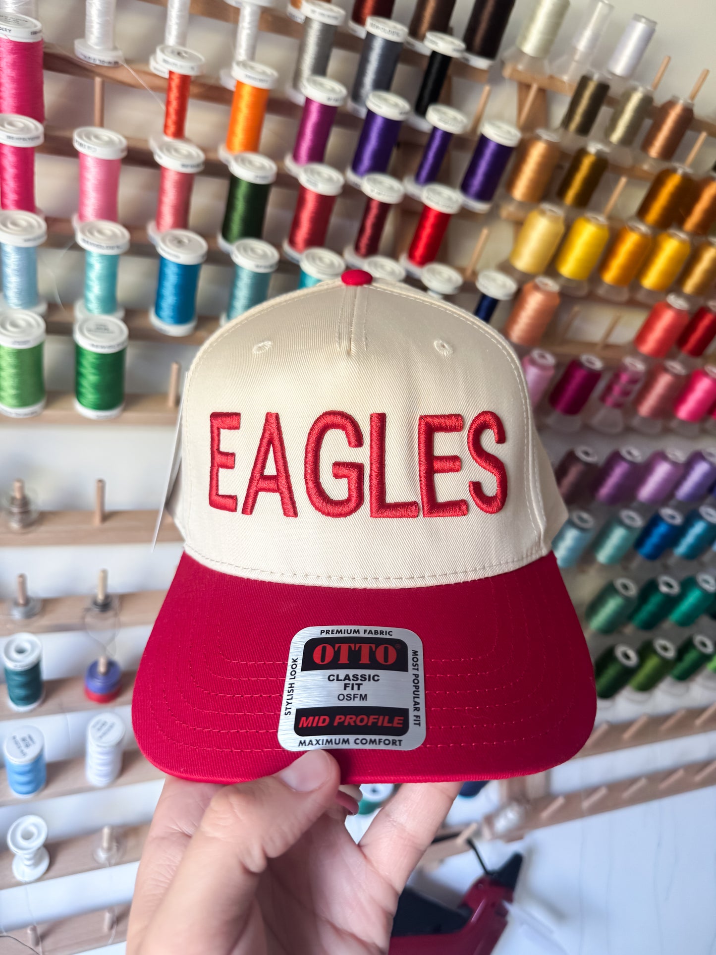 Eagles 3D Puff Embroidered Hat