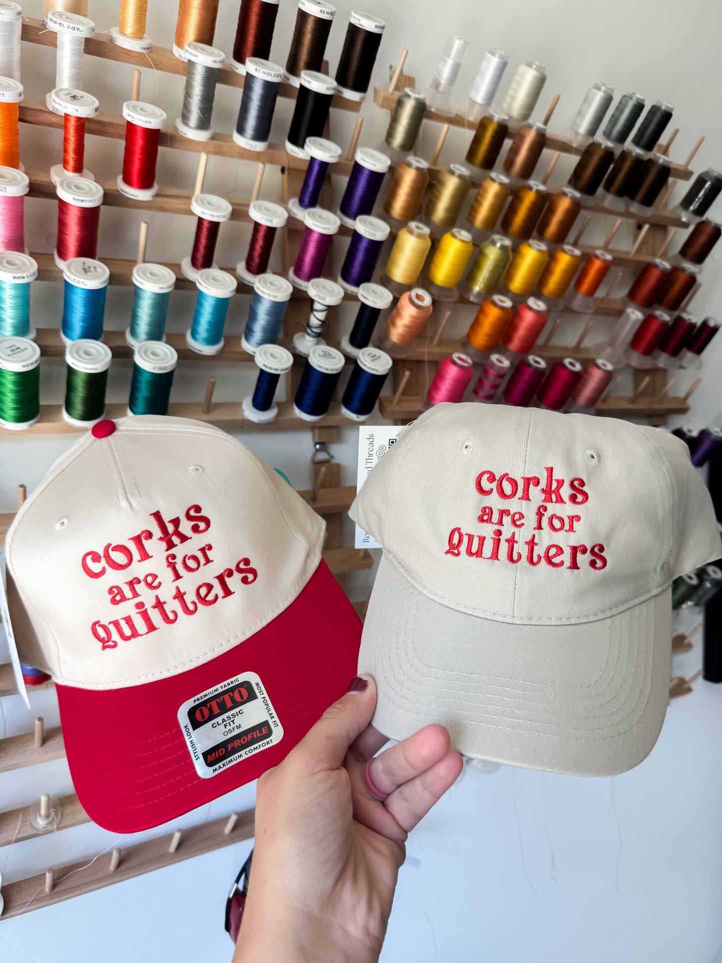 Corks are for Quitters Embroidered Hat