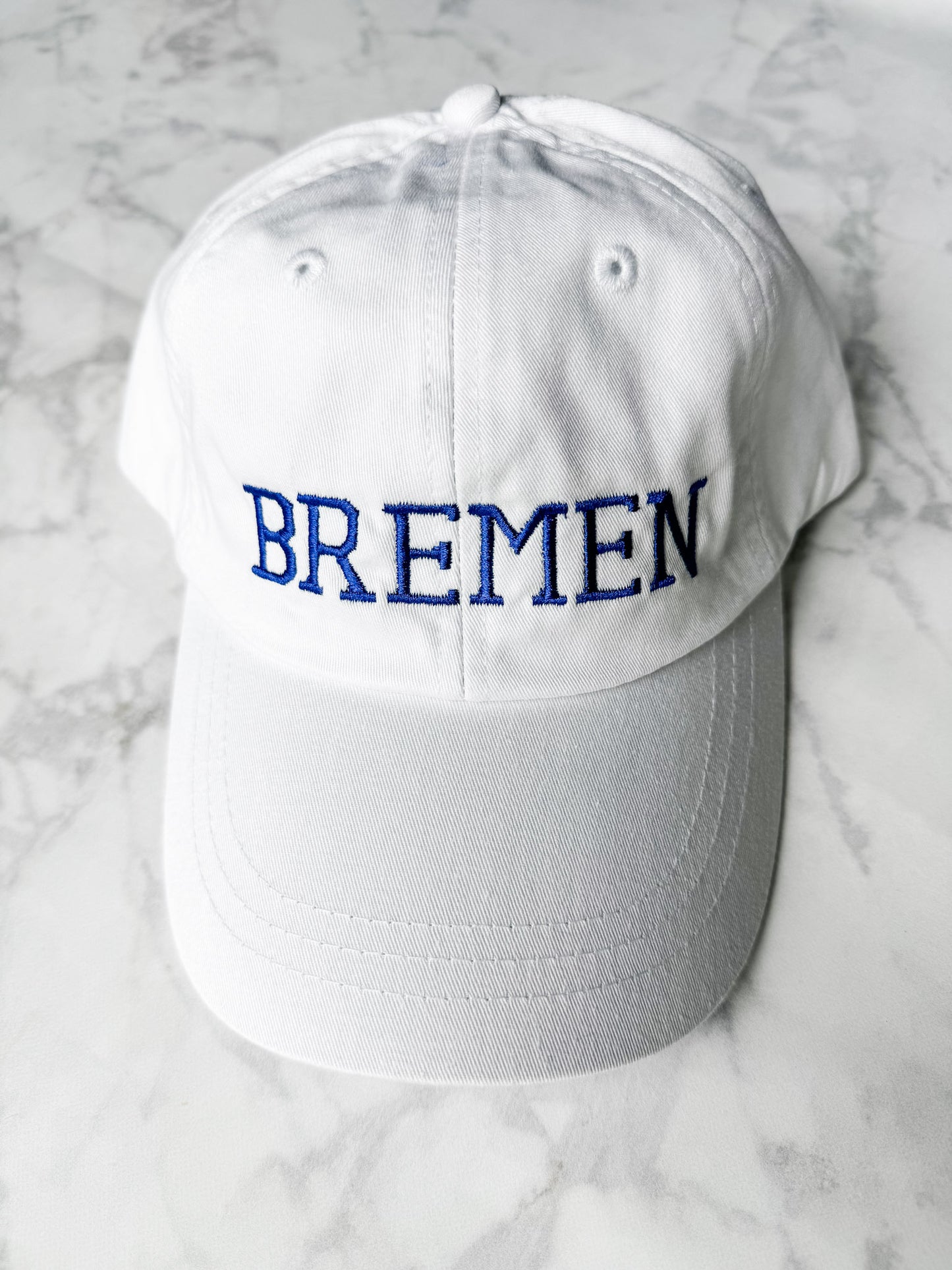 White Bremen 100% Cotton Twill “Dad Hats” (CHOOSE YOUR DESIGN)