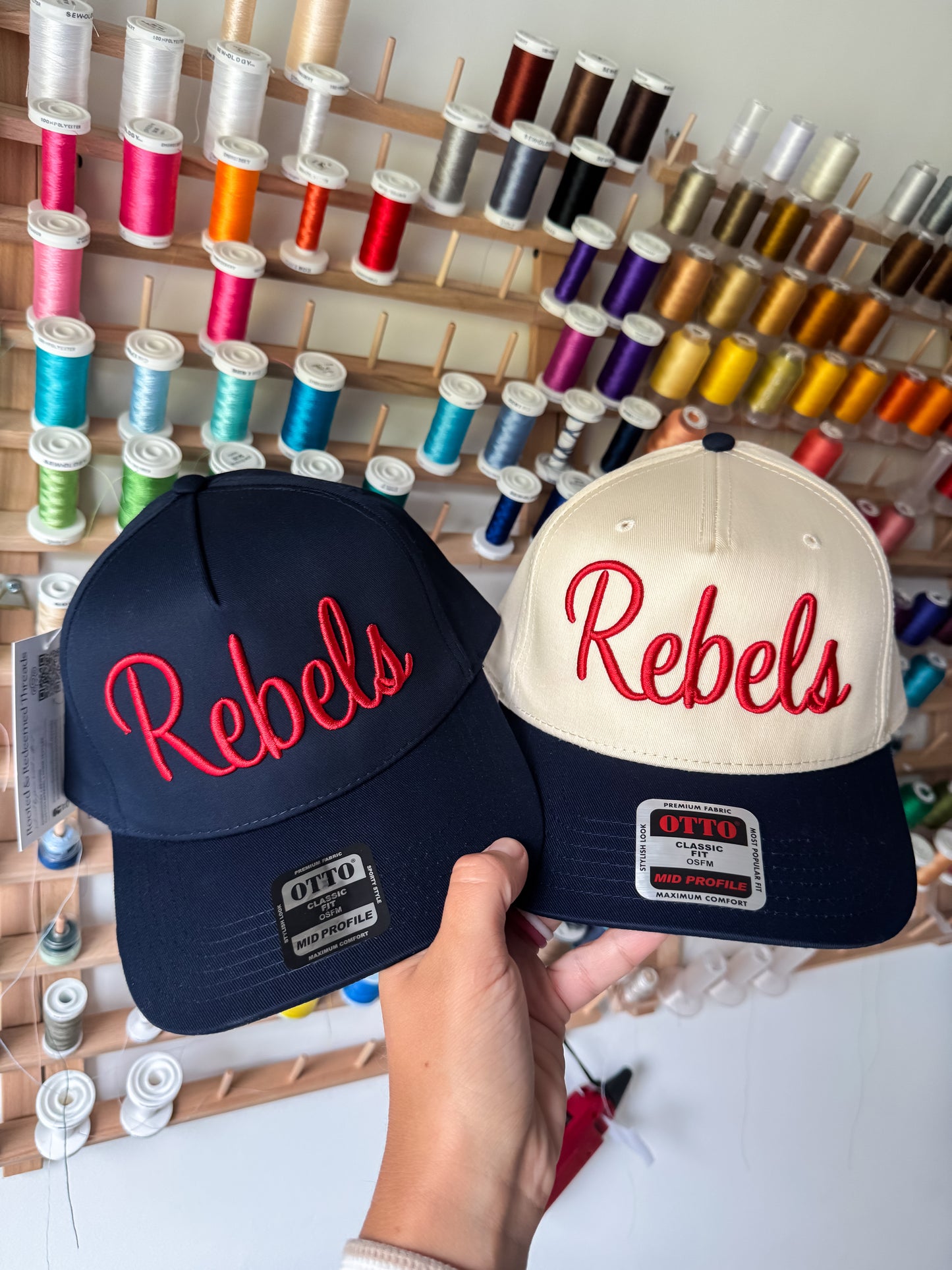 Rebels Script 3D Puff Embroidered Hat