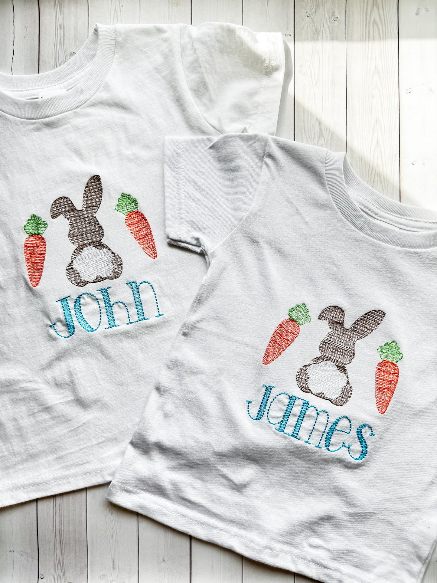 Easter Bunny with Name Embroidered Onesie or Shirt (INFANT SIZES)