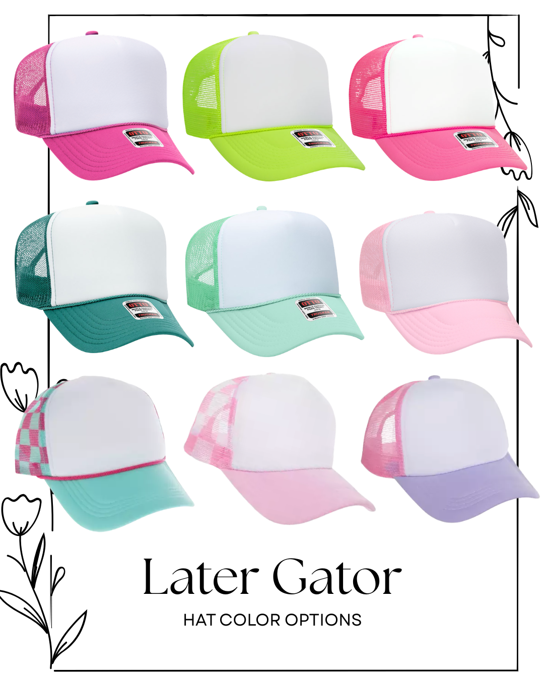 Later Gator Embroidered Hat