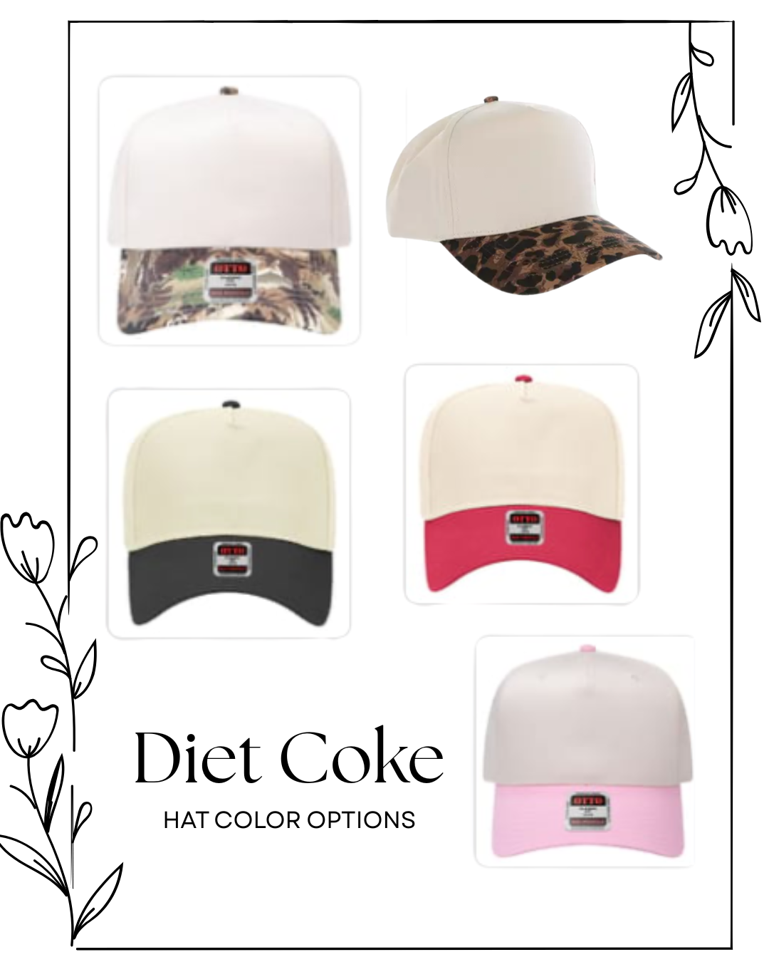 I Need a Diet Coke Embroidered Hat
